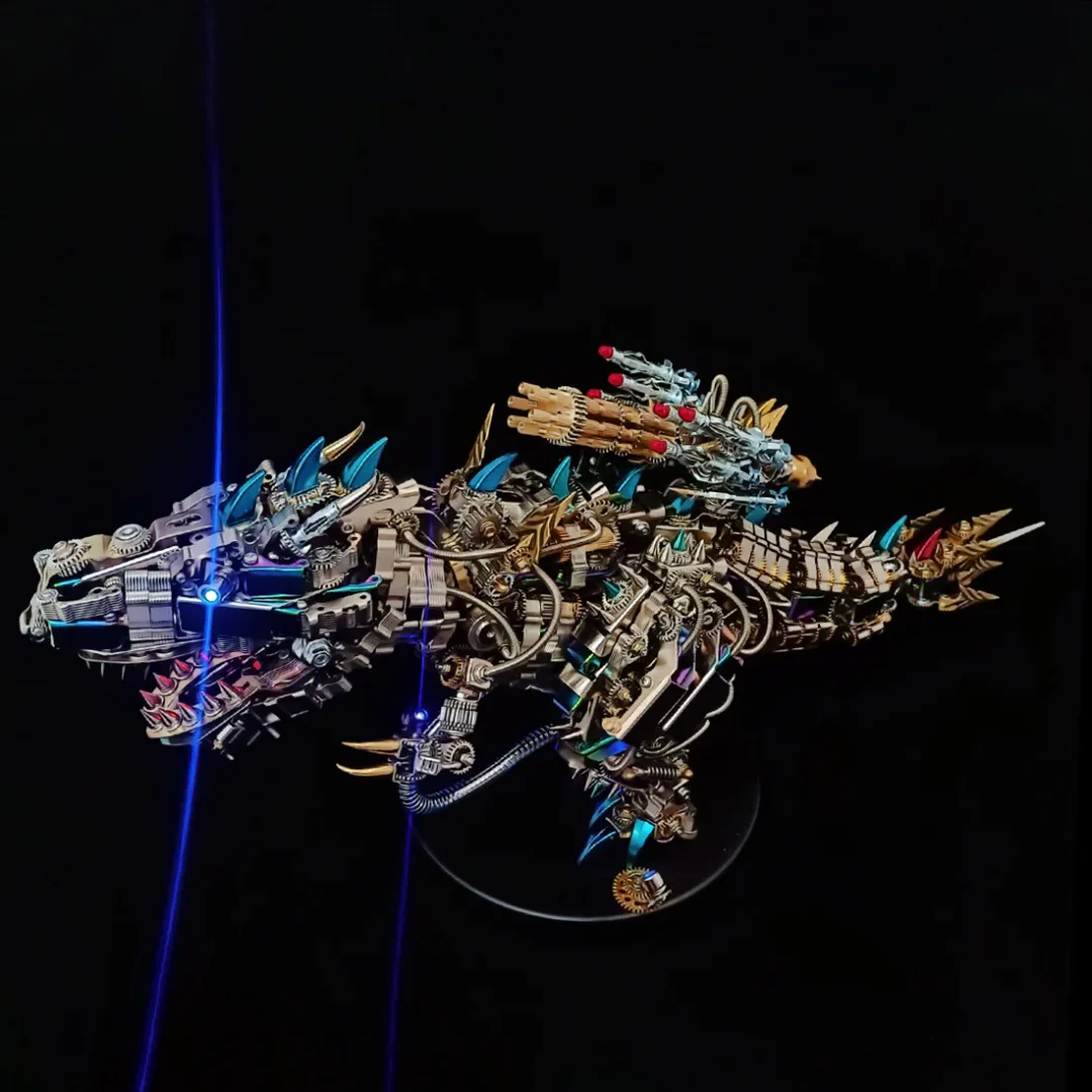Zestaw Modelu 3D Mechaniczny Latający Smok Dragon Zestaw Modelu 3D Mechaniczny Tyranozaur Rex