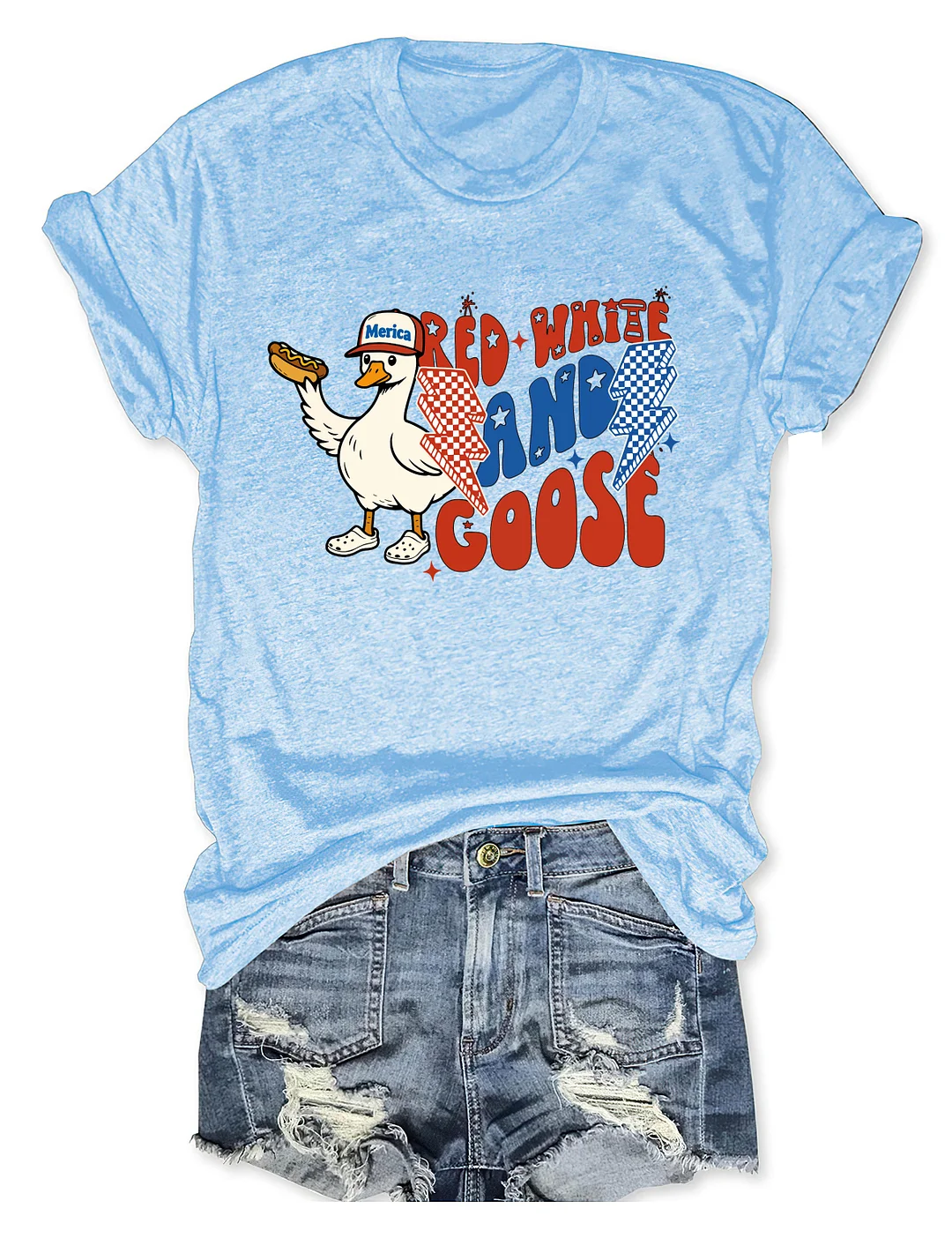Red White And Goose T-shirt