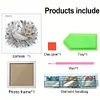 5D DIY Partial Special Shaped Drill Diamond Painting Kit Peacock Decor With Frame Kit 18x18cm