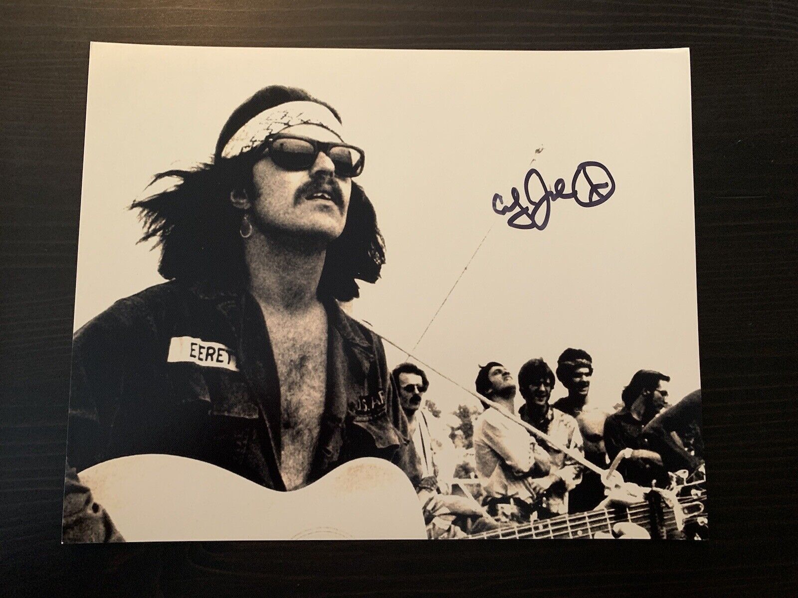 COUNTRY JOE MCDONALD signed 8x10 Photo Poster painting Autographed WOODSTOCK Country Joe & Fish