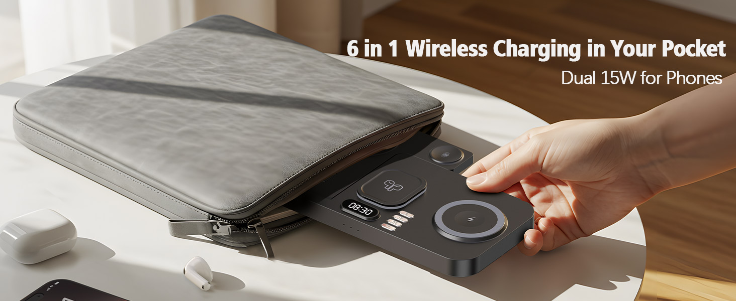 2 phone wireless charging station