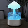 Rain Cloud Humidifier with Water Drops and Rain Sounds - Great for Bedrooms and Large Rooms, Mushroom Waterfall Light, Rain Cloud Humidifier and Diffuser with Colored Night Light
