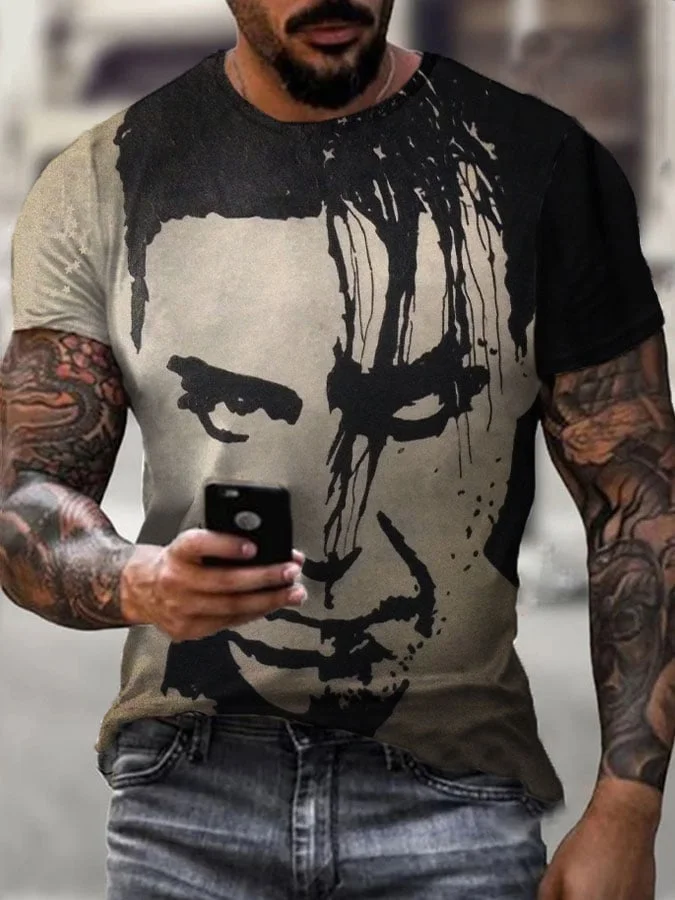 Men's Rock Band Print T-Shirt
