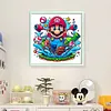 Super Mario-11CT Stamped Cross Stitch 40*40cm/15.75*15.75in tapestrymarket