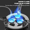 6800W Camping Gas Stove with Storage Bag Foldable Picnic Stove Cooking Accessory
