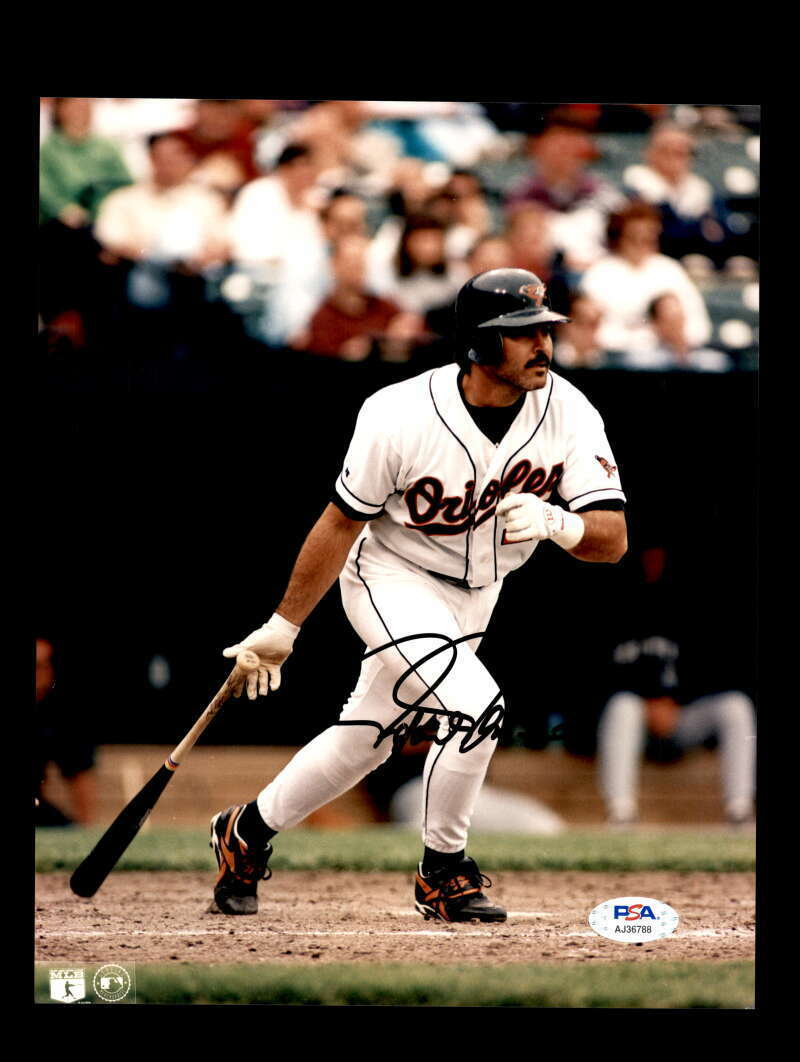 Rafael Palmeiro PSA DNA Coa Signed 8x10 Photo Poster painting Autograph