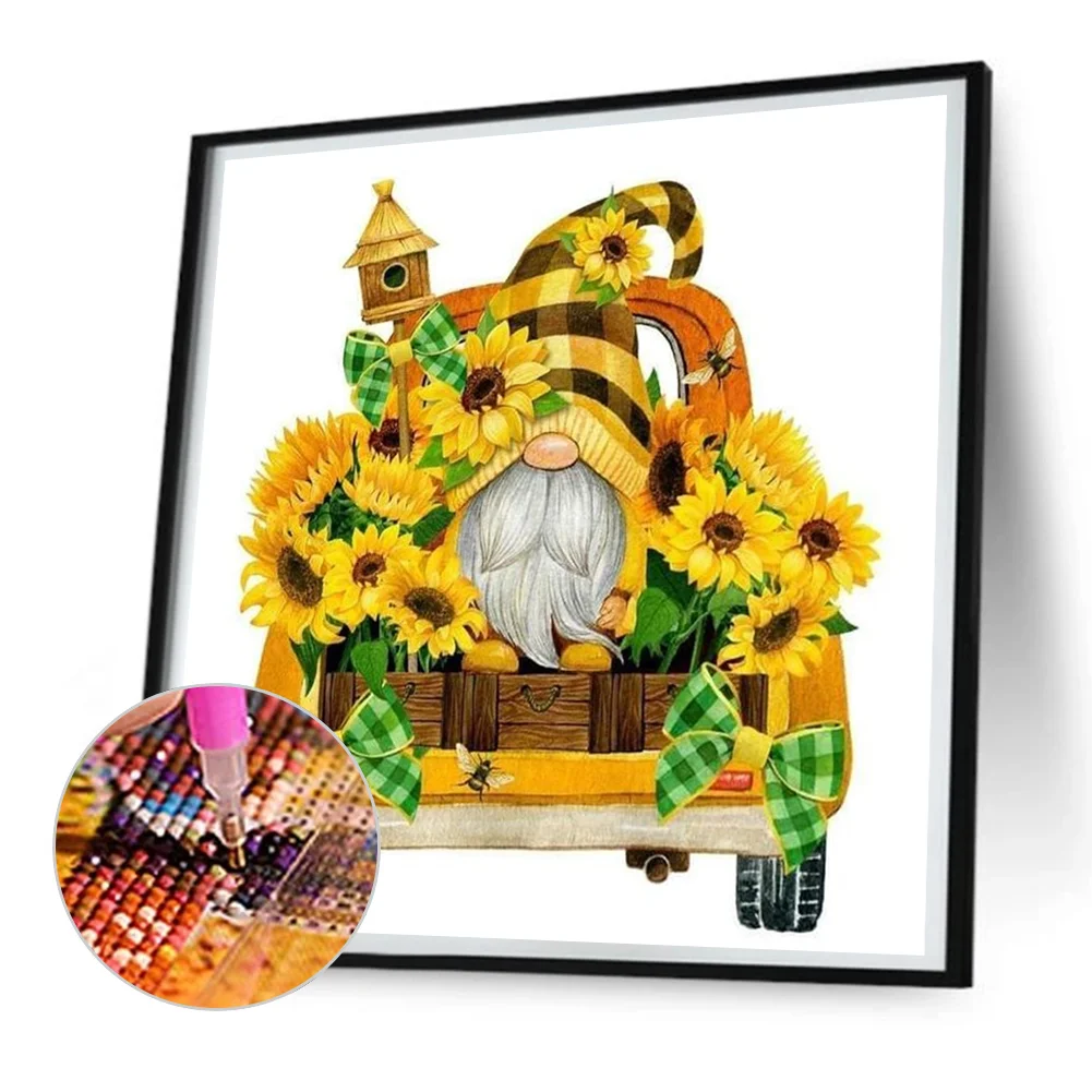 Diamond Painting - Full Round Drill - Sunflower Goblin(Canvas|30*30cm)