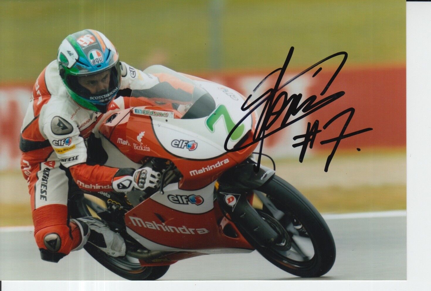 Efren Vazquez Hand Signed 7x5 Photo Poster painting Mahindra Racing Moto3 MotoGP 1.