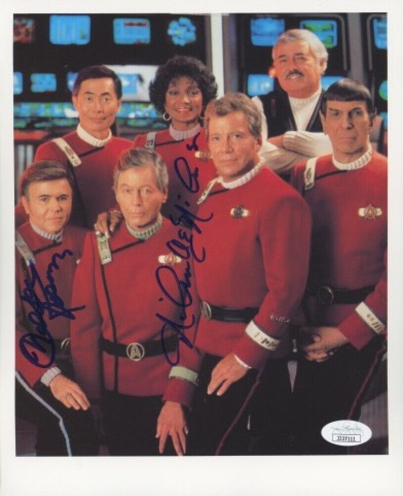 Autographed Nichelle Nichols & Walter Koenig Signed Star Trek