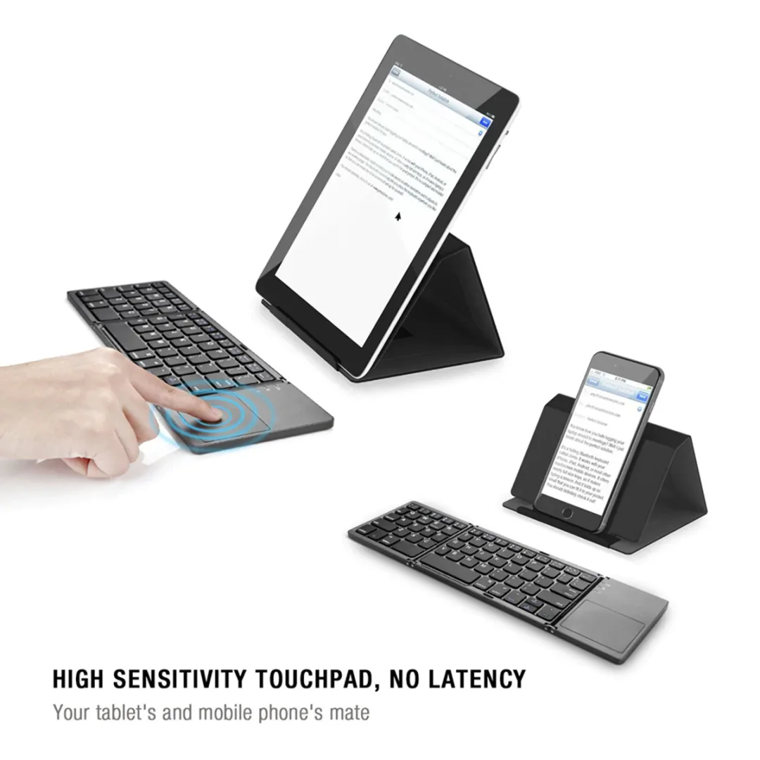 Folding Touch Bluetooth Keyboard