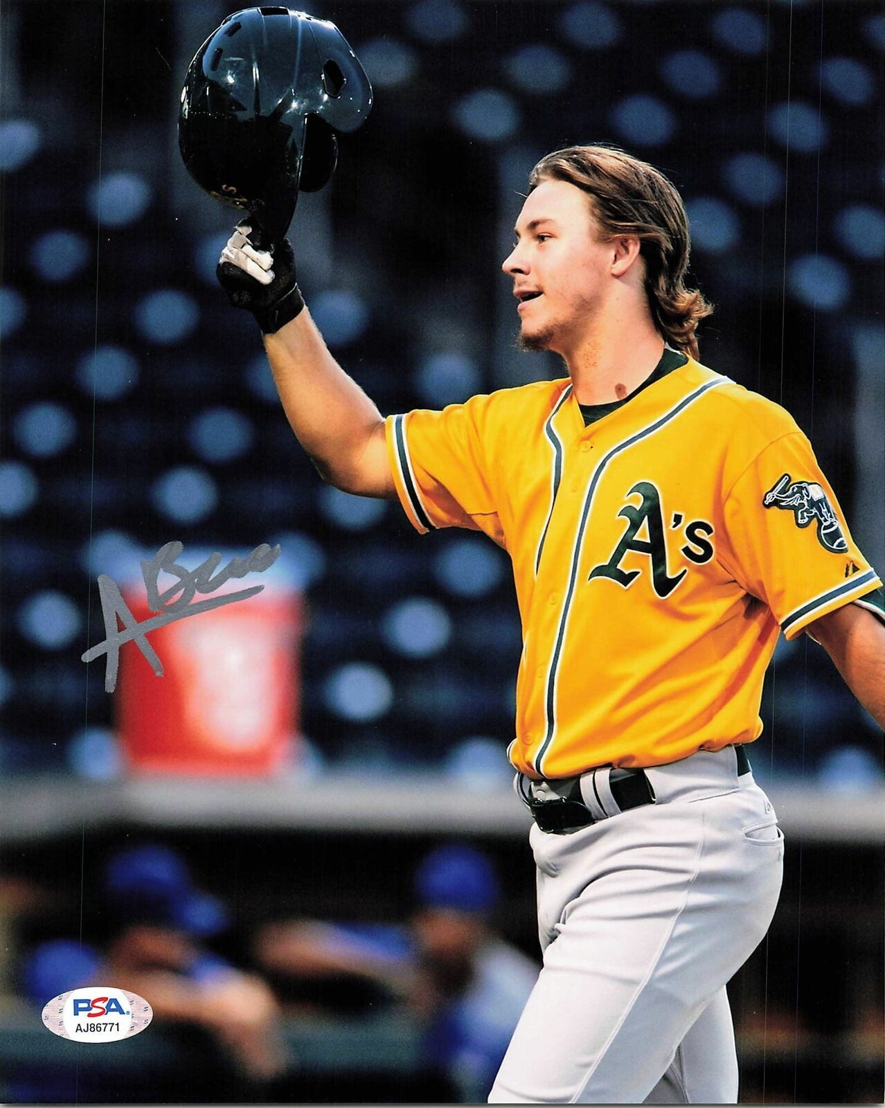 Austin Beck signed 8x10 Photo Poster painting PSA/DNA Oakland Athletics Autographed