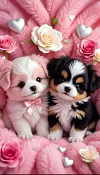 Luxury AB Velvet Diamond Painting Kit - Dogs