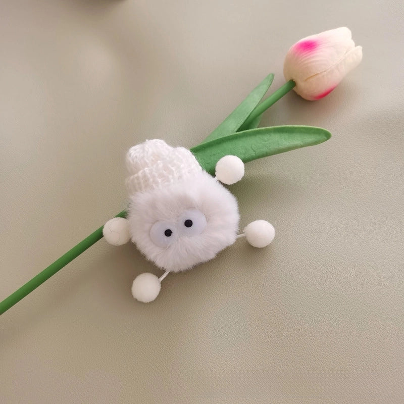 Shoelace Doll Plush DIY Accessories Briquette Shoe Flower Shoe Strap Buckle Decoration Little Doll Black Briquette Elf Shoe Buckle