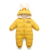 Autumn Winter Overall Infant Baby Down Cotton Thickened Romper