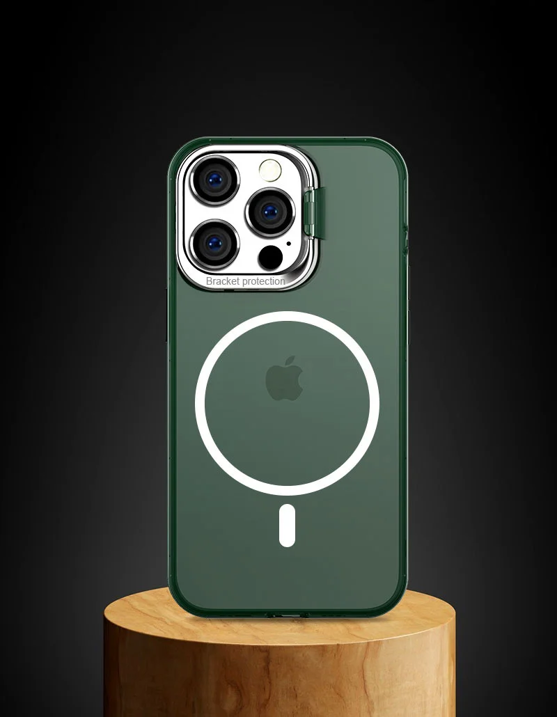 Metal Lens Holder Phone Case iPhone13 /14Magnetic Protective Cover