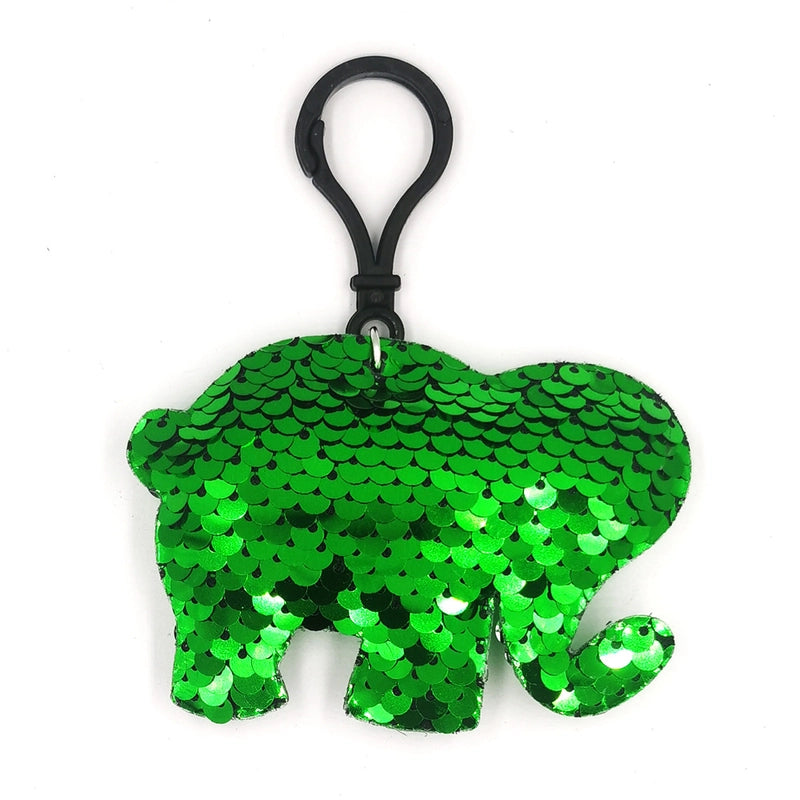 Reflective Sequin Keychain Fashion Cartoon Animal Pendant Bag Pendant