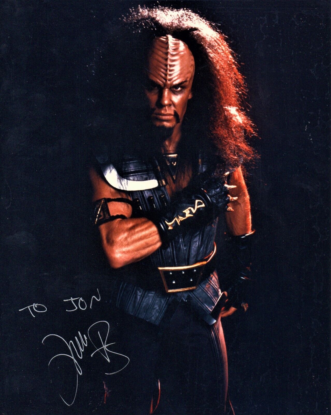 Todd Bryant Autographed 8 x 10 in. Photo Poster painting Star Trek Captain Klaa