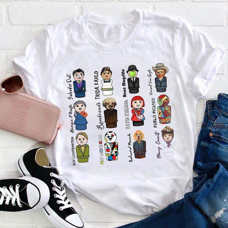 Portraits Of The Artists Teacher T-Shirt