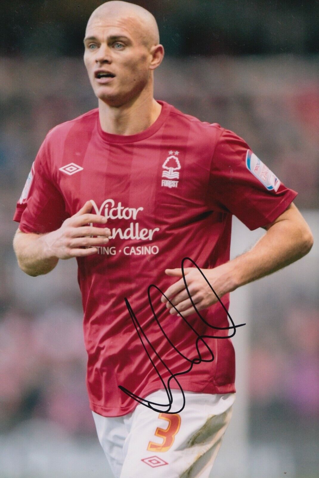 Paul Konchesky Hand Signed 12x8 Photo Poster painting - Nottingham Forest Autograph 2.