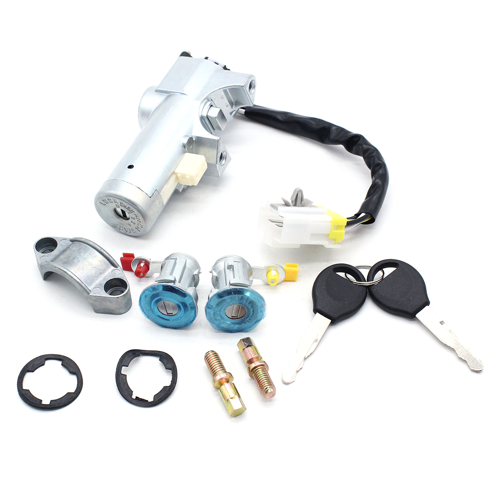 

3 Lock Door Ignition Barrel Switch + 2 Key for Nissan Navara D22 1997-2006, 501 Original