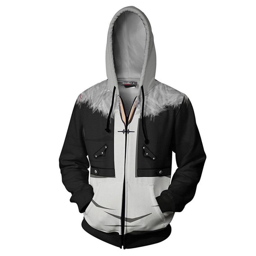 FF7 Final Fantasy VIII Squall Leonhart Jacke Hoodie Hooded Pulli Pullover mit Kaputze Sweatshirt