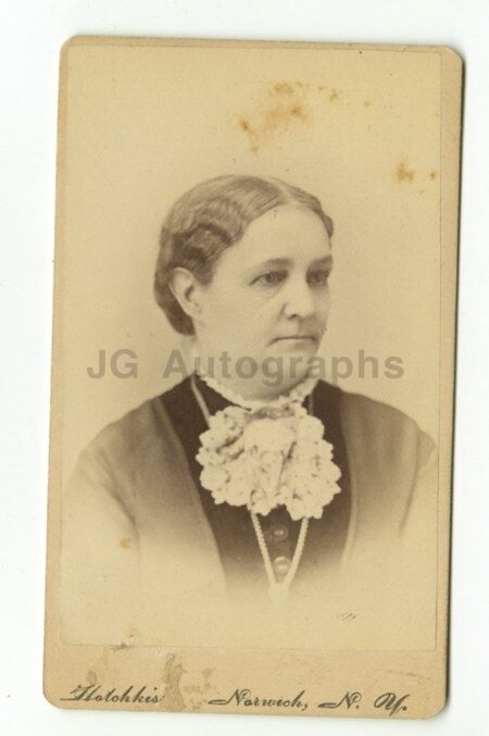 19th Century Fashion - 1800s Carte-de-visite Photo Poster painting - Hotchkiss of Norwich, NY