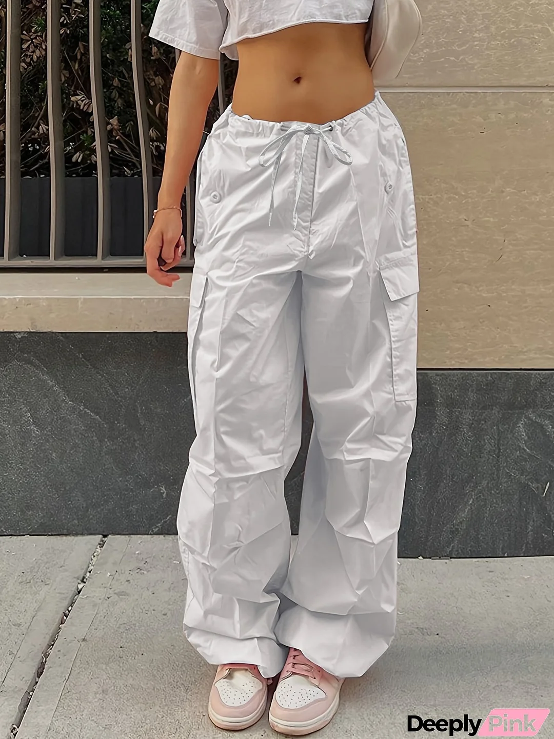 Street Loose Cargo Pants Autumn Fashion Casual Low Waist Plus Size Slim Fit Trousers