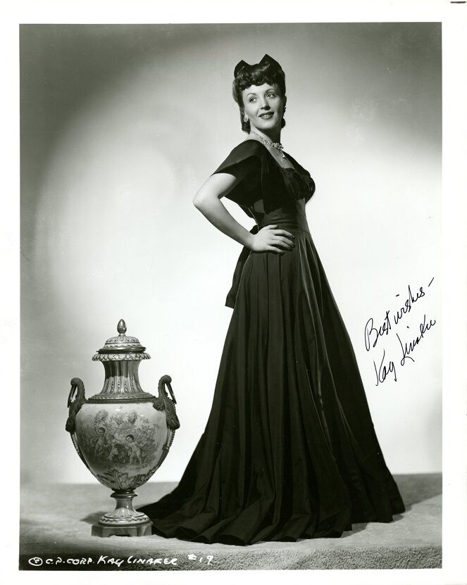 Vintage KAY LINAKER Signed Photo Poster painting