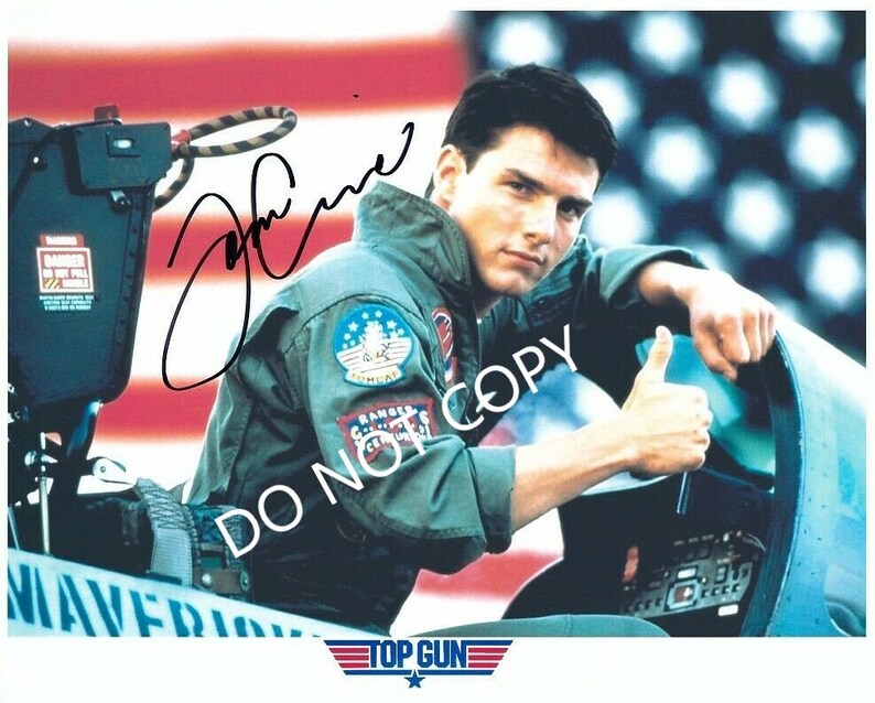 TOM CRUISE Top GUN 8 x10 20x25 cm Autographed Hand Signed Photo Poster painting