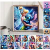 Disney stitch-plein diamant rond peinture-30 * 30cm