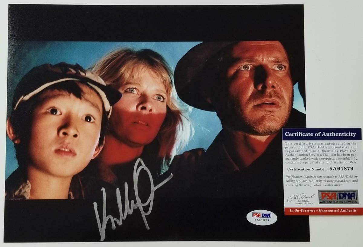 Jonathan Ke Quan signed Indiana Jones 8x10 Photo Poster painting #4 Autograph ~ PSA/DNA COA