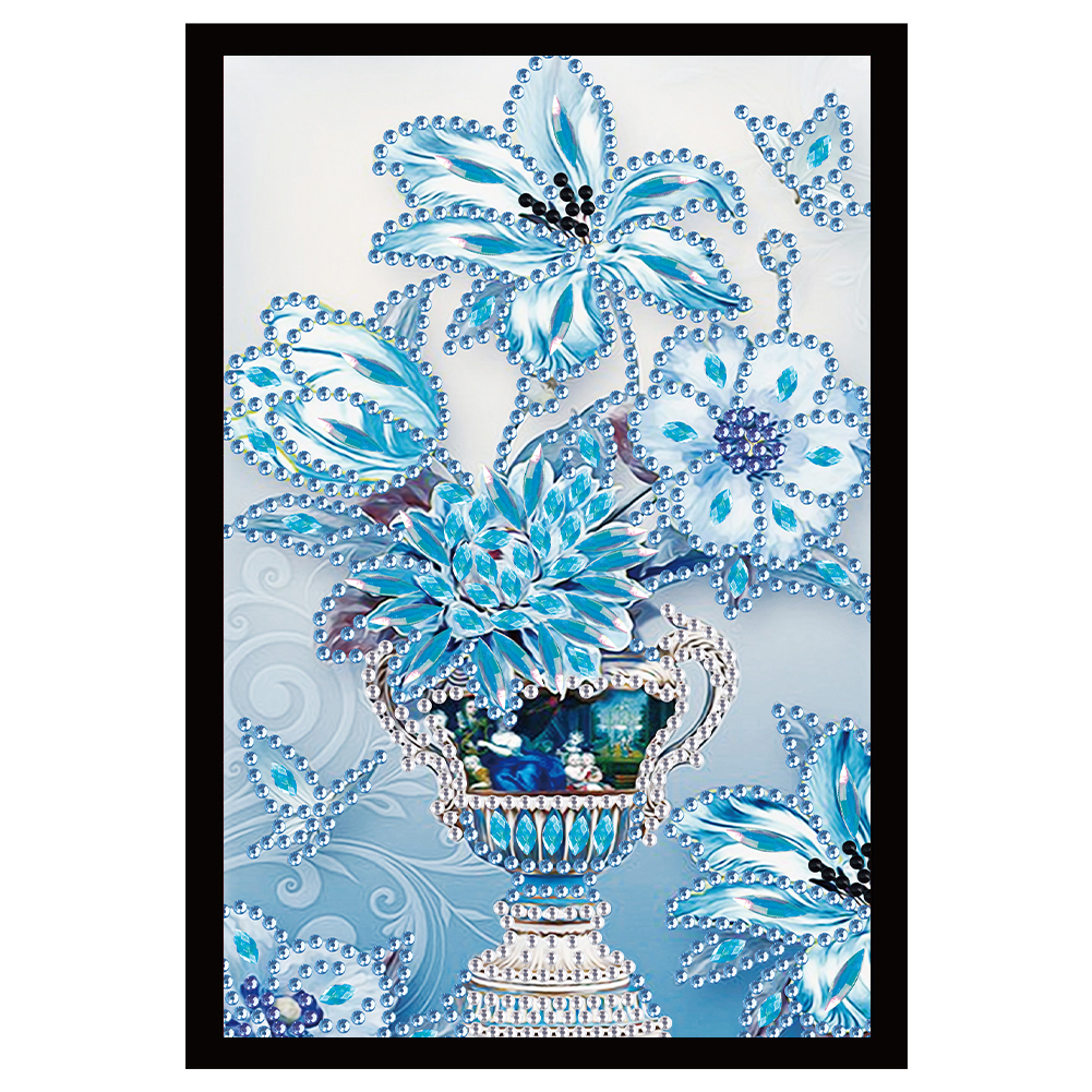

Blue Flower - 5D DIY Craft Notebook, 501 Original