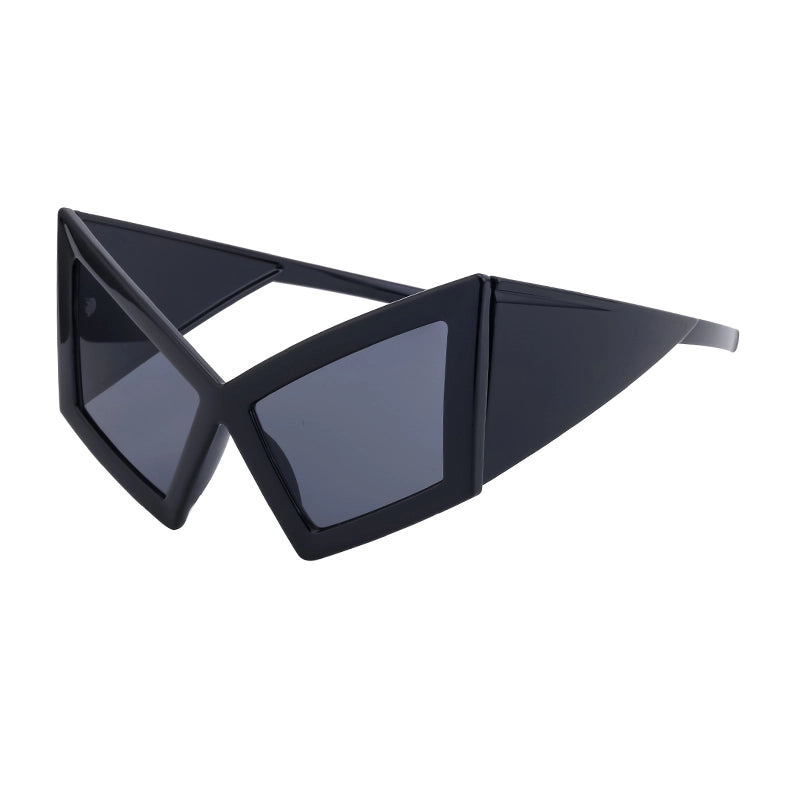 Hip-Hop Streetwear Solid Color Pc Special-Shaped Mirror Full Frame Women’s Sunglasses