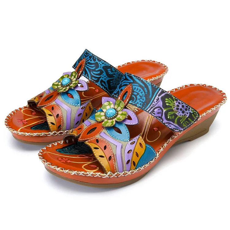 Women's Cute Fashion Flower Bohemian Non-slip Orthopedic Sandals