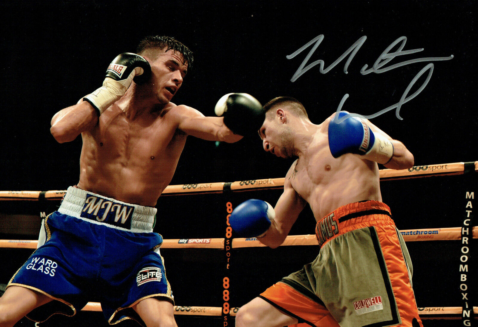 Martin J WARD Signed 12x8 Autograph Boxing Photo Poster painting AFTAL COA Boxer