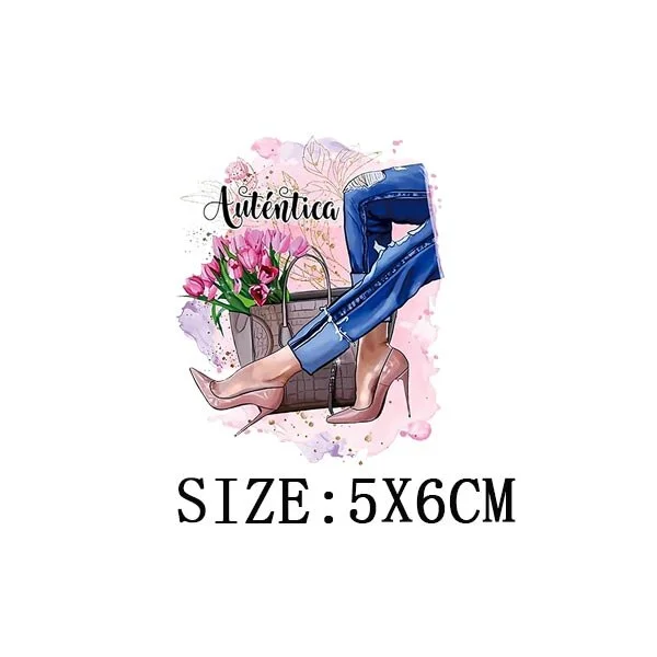 Beautiful Legs Thermal Stickers On T-shirt DIY Washable Iron On Transfers For Clothing Funny Design Patches On Clothes Appliqued