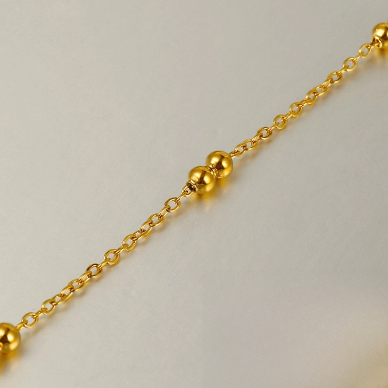 1 Piece 304 Stainless Steel 18K Gold Plated Cable Chain Snake Chain 42+5cm Jewelry Accessories Chain