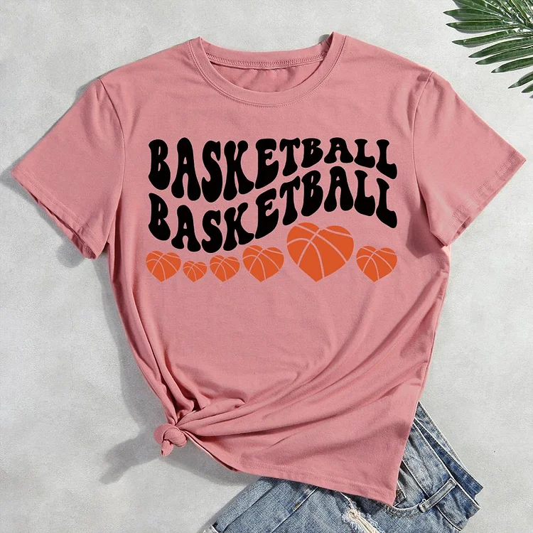AL™ Basketball heart funny  T-Shirt-011896-Annaletters