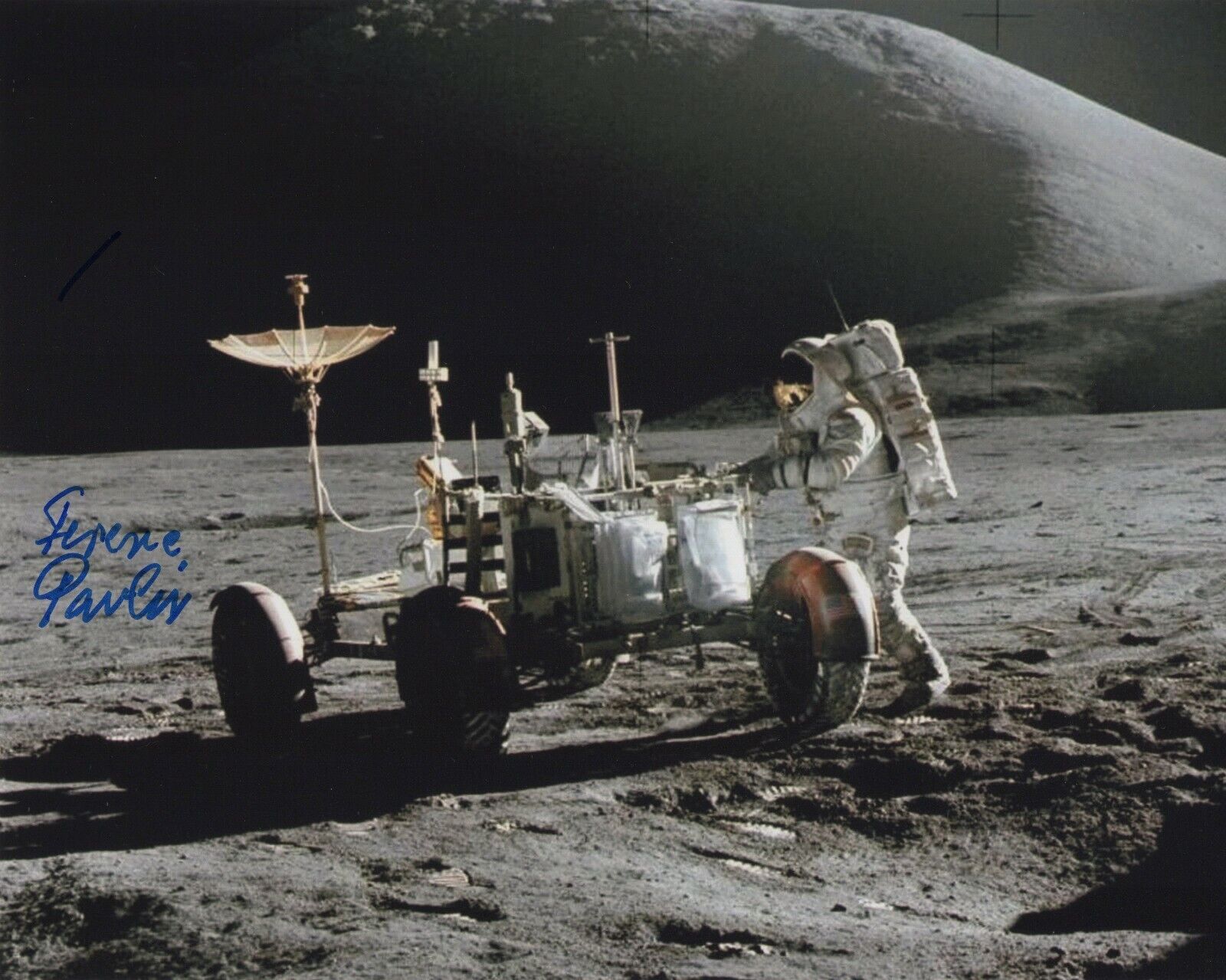 FERENC PAVLICS SIGNED AUTOGRAPH NASA SPACE APOLLO LUNAR ROVER 8X10 Photo Poster painting