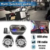 12V Motorbike Sound System Stereo Speakers Waterproof Remote Control for Outdoor