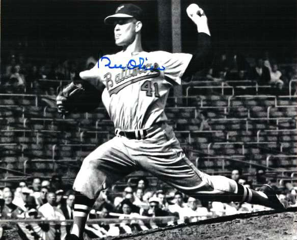 Signed 8x10 BILLY O'DELL Baltimore Orioles Photo Poster painting- COA