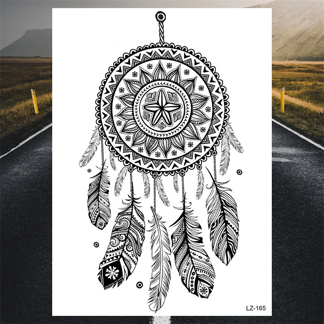 Henna Pendant Temporary Tattoos For Women Undertboob Girls Realistic Butterfly Rose Flower Fake Tattoo Sticker Chest Tatoos