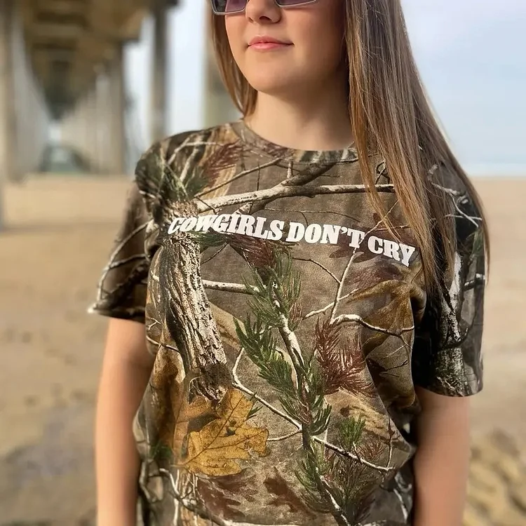Cowgirl Summer Green Camo Tree Top-3 Patterns