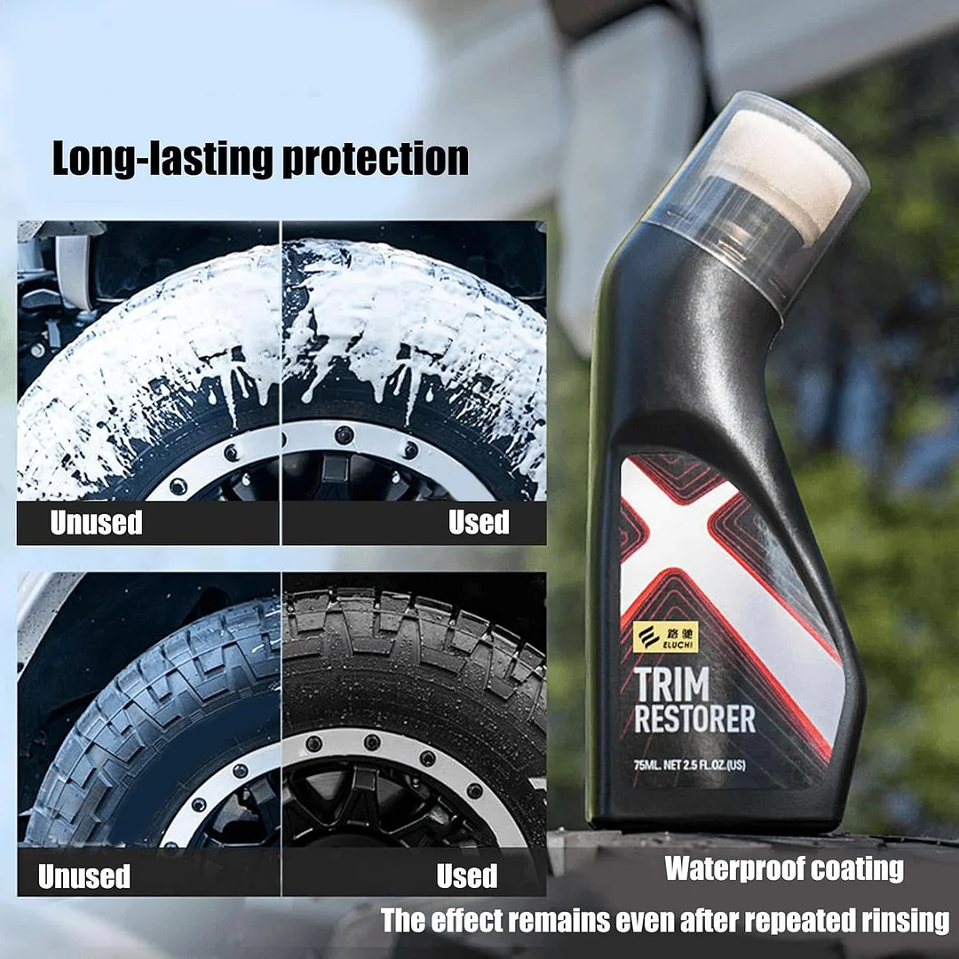 Auto Trim Restorer, Car Restorer Rubber Restorer, Car Detailing Paint Protectant, Black Trim Restorer Cleaning Agent, Revitalizing Agent Cleaning Supplies
