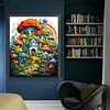 (Big Size)[Brand]Mushroom Room - 14CT Stamped Cross Stitch - 50*63cm