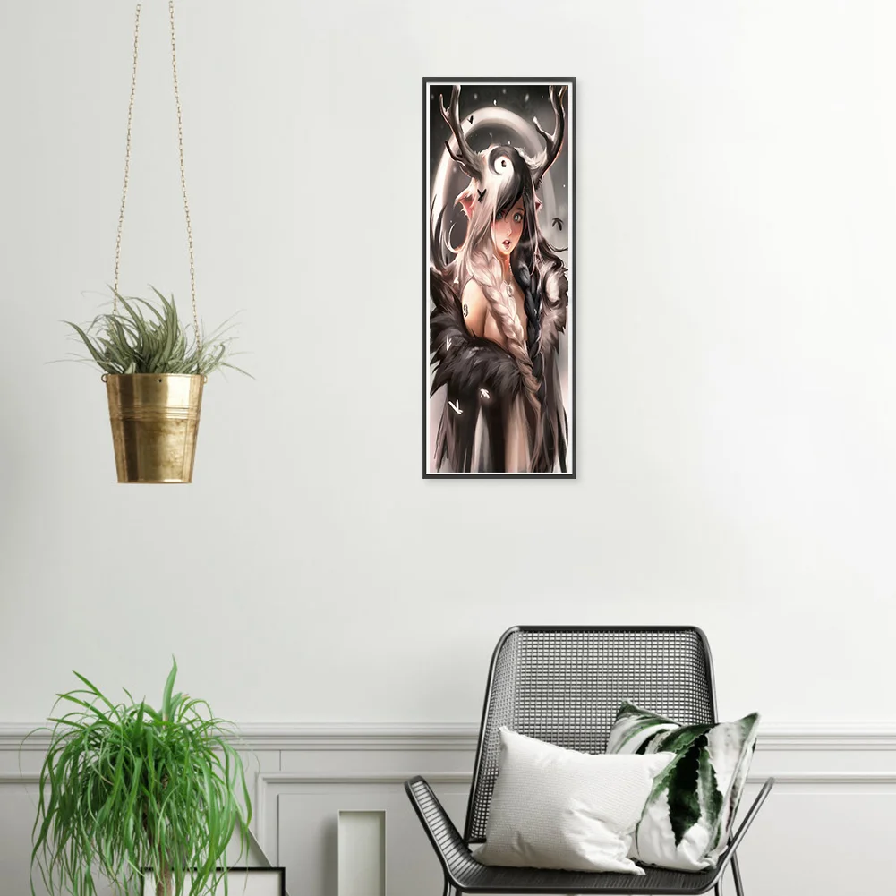 Full Round Diamond Painting 30*70cm - Tai Chi Beauty