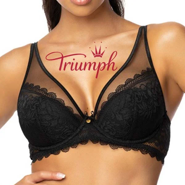 Triumph- 3-częściowy 💝Nowy styl koronkowy, seksowny i wygodny biustonosz push-up✨✨