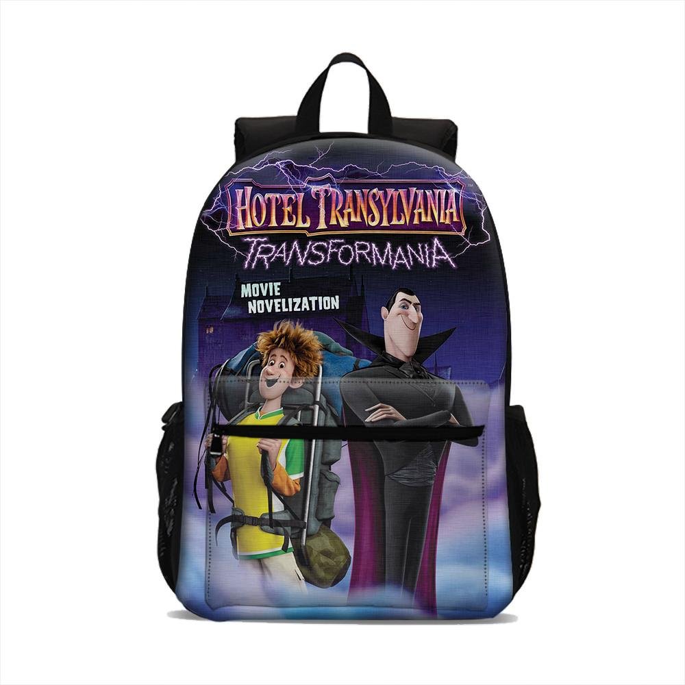 Hotel Transylvania 4 Backpack Lightweight Laptop Bag Large Capacity Schoolbag Outdoor Travel Bag Kids Adults Use 18 inch