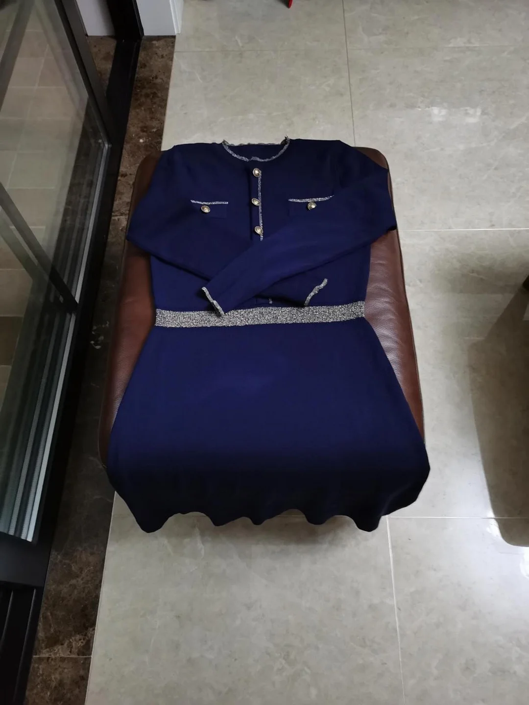 Knitted Long Sleeve Dress Women 2020 Slim Bodycon Autumn Korean Elegant Fall Winter Button O Neck Sweater Midi Ribbed Dress