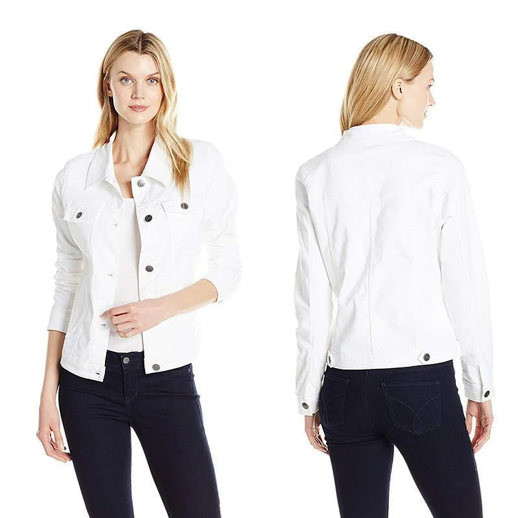 Women's Stretch Denim Jacket | 168DEAL